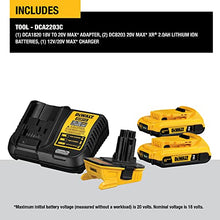 Load image into Gallery viewer, DEWALT 18V to 20V Battery Adapter Kit (DCA2203C)
