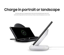 Load image into Gallery viewer, Samsung Wireless Charger DUO Fast Charge Stand &amp; Pad Universally Compatible with Qi Enabled Phones and Select Samsung Watches (US Version), Black

