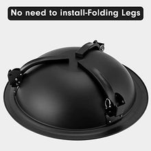 Load image into Gallery viewer, Amagabeli Fire Pit Outdoor Wood Burning Portable Folding 22in Firepit Firebowl Fireplace Poker Spark Screen Retardant Mesh Lid Deep Round Outside Backyard Camping Metal Grate Rustproof Black
