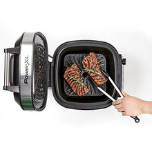Load image into Gallery viewer, PowerXL Grill Air Fryer Combo Deluxe 6 QT 12-in-1 Indoor Grill, Air Fryer, Slow Cooker, Roast, Bake, 1550-Watts, Stainless Steel Finish
