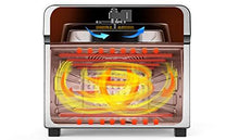 Load image into Gallery viewer, Geek Chef Air Fryer Toaster Oven, 6 Slice 24QT Convection Airfryer Countertop Oven, Roast, Bake, Broil, Reheat, Fry Oil-Free, Cooking Accessories Included, Stainless Steel, Silver, 1700W
