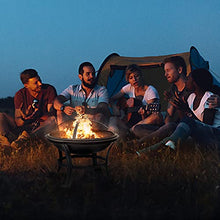 Load image into Gallery viewer, 22 inch Fire Pit for Outside Outdoor Wood Burning Small Bonfire Pit Steel Firepit Bowl for Patio Camping Backyard Deck Picnic Porch,with Spark Screen,Log Grate,Poker
