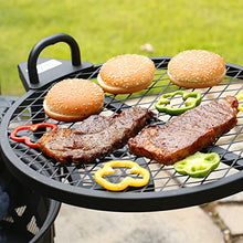 Load image into Gallery viewer, BALI OUTDOORS Fire Pits Outdoor Wood Burning, Wood Fire Pit with Cooking Grate Outdoor Fireplace with Cooking Grill Firepit Grill, Black
