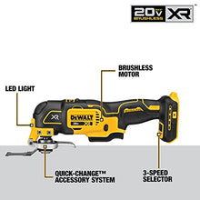 Load image into Gallery viewer, DEWALT 20V Max XR Oscillating Multi-Tool, Variable Speed, Tool Only (DCS356B)
