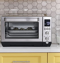Load image into Gallery viewer, GE Convection Toaster Oven | Quartz Heating Technology | Large Capacity Toaster Oven Complete With 7 Cook Modes &amp; Oven Accessories | Countertop Kitchen Essentials | 1500 Watts | Stainless Steel
