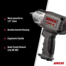 Load image into Gallery viewer, AIRCAT 1200-K 1/2-Inch Nitrocat Kevlar and Composite Twin Clutch Impact Wrench 1295 ft-lbs
