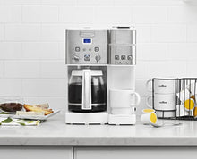 Load image into Gallery viewer, Cuisinart SS-15W Maker Coffee Center 12-Cup Coffeemaker and Single-Serve Brewer, White Stainless Steel
