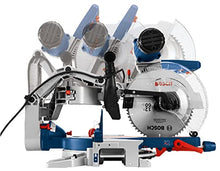 Load image into Gallery viewer, BOSCH GCM12SD 15 Amp 12 Inch Corded Dual-Bevel Sliding Glide Miter Saw with 60 Tooth Saw Blade
