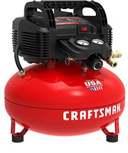 Load image into Gallery viewer, Craftsman Air Compressor, 6 Gallon, Pancake, Oil-Free with 13 Piece Accessory Kit (CMEC6150K)
