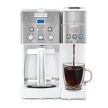 Load image into Gallery viewer, Cuisinart SS-15W Maker Coffee Center 12-Cup Coffeemaker and Single-Serve Brewer, White Stainless Steel
