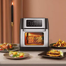 Load image into Gallery viewer, CROWNFUL 10-in-1 Air Fryer Toaster Oven, Convection Roaster with Rotisserie &amp; Dehydrator, 10.6 Quart, Digital LCD Touch Screen, Accessories and Recipe Included
