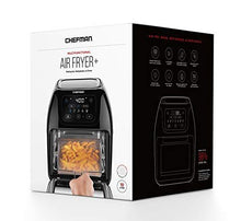 Load image into Gallery viewer, Chefman Multifunctional Digital Air Fryer+ Rotisserie, Dehydrator, Convection Oven, 14 Touch Screen Presets Fry, Roast, Dehydrate &amp; Bake, Auto Shutoff, Accessories Included, XL 10L Family Size

