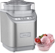 Load image into Gallery viewer, Cuisinart ICE-70P1 Cool Creations 2-Quart Soft Service, Brushed Chrome, Ice Cream Maker with Countdown Timer
