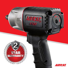 Load image into Gallery viewer, AIRCAT 1150 1/2-Inch Drive &quot;Killer Torque&quot; Composite Impact Wrench 1295 ft-lbs
