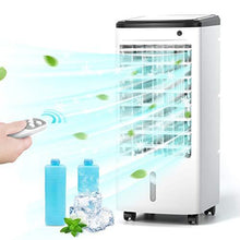 Load image into Gallery viewer, COMFYHOME 3-IN-1 Portable Air Conditioner, Evaporative Air Cooler w/Cooling ＆ Humidifier, 3 Wind Speeds, 4 Casters, 65° Oscillation, 12H Timmer＆ Remote, 455 CFM, Cools 170 Square Feet for Room Office
