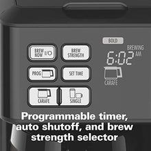 Load image into Gallery viewer, Hamilton Beach FlexBrew Coffee Maker, Single Serve &amp; Full Pot, Compatible with K-Cup Pods or Grounds, Programmable, Includes Permanent Filter, Black (49950C), Silver
