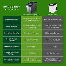 Load image into Gallery viewer, Dreamiracle Ice Maker Machine for Countertop, 33 lbs Bullet Ice Cube in 24H, 9 Ice Cubes Ready in 7-10 Minutes, 2.8L Ice Maker Machine with Ice Scoop and Basket
