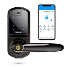 Load image into Gallery viewer, Aibocn Fingerprint Smart Lock, Keyless Entry Door Lock with Bluetooth, Touchscreen Keypad Deadbolt Lock with App Control, IC Card, Code, Easy to Install for Home Hotel Apartment, Right Handle
