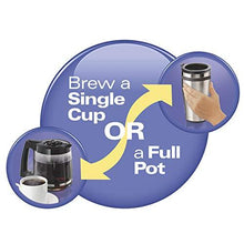 Load image into Gallery viewer, Hamilton Beach FlexBrew Coffee Maker, Single Serve &amp; Full Pot, Compatible with K-Cup Pods or Grounds, Programmable, Includes Permanent Filter, Black (49950C), Silver
