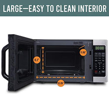 Load image into Gallery viewer, Farberware Classic FMO07AHTBKJ 0.7 Cu. Ft. 700-Watt Microwave Oven with LED Lighting, Brushed Stainless Steel
