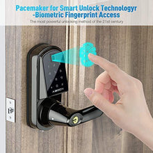 Load image into Gallery viewer, Aibocn Fingerprint Smart Lock, Keyless Entry Door Lock with Bluetooth, Touchscreen Keypad Deadbolt Lock with App Control, IC Card, Code, Easy to Install for Home Hotel Apartment, Right Handle
