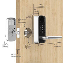 Load image into Gallery viewer, ULTRALOQ Lever The Most Advanced Smart Lock + Bridge WiFi Adaptor, Keyless Entry Bluetooth Fingerprint Digital Keypad Door Lock with Reversible Handle, Works with Alexa, Google Assistant, IFTTT
