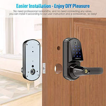 Load image into Gallery viewer, Aibocn Fingerprint Smart Lock, Keyless Entry Door Lock with Bluetooth, Touchscreen Keypad Deadbolt Lock with App Control, IC Card, Code, Easy to Install for Home Hotel Apartment, Right Handle
