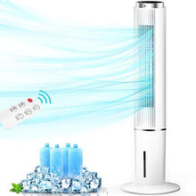 Load image into Gallery viewer, Evaporative Cooler - AGILLY 43&#39;&#39; Portable Air Conditioner &amp; Cooling Tower Fan w/ 70°Oscillation, 4 Modes, Air Cooler/Humidifier with 4 Ice Packs, 12H Timer, Remote Control for Indoor Home Office

