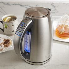 Load image into Gallery viewer, Cuisinart CPK-17 PerfecTemp 1.7-Liter Cordless Electric Kettle, Stainless Steel
