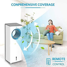 Load image into Gallery viewer, Evaporative Air Cooler-3-in-1 Portable Air Cooling Fan, Instant Cool &amp; Humidify with 3 Speeds, No Noise Tower Fan, No Dust, 3 Modes, 8H Timer, Bladeless Fan for Large Room Office
