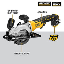 Load image into Gallery viewer, DEWALT ATOMIC 20V MAX* Circular Saw, 4-1/2-Inch, Tool Only (DCS571B)
