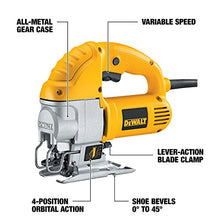 Load image into Gallery viewer, DEWALT Jig Saw, Top Handle, 5.5-Amp, Corded (DW317K)
