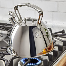 Load image into Gallery viewer, All-Clad E86199 Stainless Steel Tea Kettle, 2-Quart, Silver
