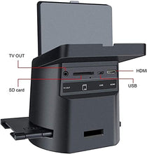 Load image into Gallery viewer, Digital Film &amp;Slide Scanner with 22MP, Converts 35mm, 126, 110, Super 8 Films, Slides, Negatives to JPEG, Tilt-Up 3.5" Large LCD, Includes Cables, Film Inserts &amp;More, MAC and PC Compatible

