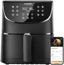 Load image into Gallery viewer, COSORI Smart WiFi Air Fryer(100 Recipes), 13 Cooking Functions, Keep Warm &amp; Preheat &amp; Shake Remind, Works with Alexa &amp; Google Assistant, 5.8 QT, Black
