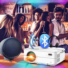Load image into Gallery viewer, WiFi Bluetooth Projector - Artlii Enjoy 2 Mini Projector for iPhone Support Full HD 1080P and 300&#39;&#39; Display, 6000L Brightness, Keystone &amp; Zoom, Outdoor Projector Compatible with TV Stick, iOS, Android
