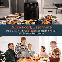 Load image into Gallery viewer, COSORI Air Fryer Oven Combo 5.8QT Max Xl Large Cooker (Cookbook with 100 Recipes), One-Touch Screen with 11 Precise Presets and Shake Reminder, Nonstick and Dishwasher-Safe Square Design Basket, Black
