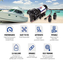Load image into Gallery viewer, USA Adventure Gear ProGear 5550 High Pressure Professional Grade Washdown Water Pump | Made in the USA | 12 Volt DC | 5.75GPM | 14 Foot Lift | 80 PSI Pressure | Corrosion Resistant | Sealed Switch

