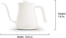 Load image into Gallery viewer, BALMUDA The Kettle | Electric Lightweight Gooseneck Kettle | Stainless Steel | 0.6L (20fl oz) Capacity | Neon Light Indicator | Perfect for Tea and Coffee | K02H-WH | White | US Version
