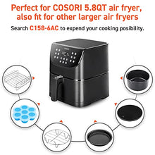 Load image into Gallery viewer, COSORI Air Fryer Oven Combo 5.8QT Max Xl Large Cooker (Cookbook with 100 Recipes), One-Touch Screen with 11 Precise Presets and Shake Reminder, Nonstick and Dishwasher-Safe Square Design Basket, Black
