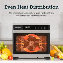 Load image into Gallery viewer, COSORI Food Dehydrator (50 Recipes) for Jerky, Vegetables Fruit, Meat, Dog Treats, Herbs, and Yogurt, Dryer Machine with Temperature Control, 6 Stainless Steel Trays, ETL Listed, Silver

