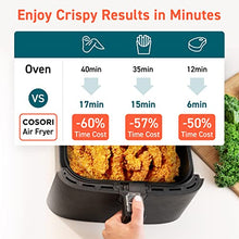 Load image into Gallery viewer, COSORI Air Fryer Oven Combo 5.8QT Max Xl Large Cooker (Cookbook with 100 Recipes), One-Touch Screen with 11 Precise Presets and Shake Reminder, Nonstick and Dishwasher-Safe Square Design Basket, Black
