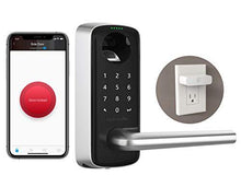 Load image into Gallery viewer, ULTRALOQ Lever The Most Advanced Smart Lock + Bridge WiFi Adaptor, Keyless Entry Bluetooth Fingerprint Digital Keypad Door Lock with Reversible Handle, Works with Alexa, Google Assistant, IFTTT
