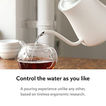 Load image into Gallery viewer, BALMUDA The Kettle | Electric Lightweight Gooseneck Kettle | Stainless Steel | 0.6L (20fl oz) Capacity | Neon Light Indicator | Perfect for Tea and Coffee | K02H-WH | White | US Version
