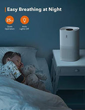 Load image into Gallery viewer, TaoTronics Air Purifier for Home H13 True HEPA Filter, CADR 250 m³/h, Pollen Smoke Allergen Pet Dander Hair Eliminator for Large Room up to 323 ft², Air Quality Sensor, 4 Displaying Colors
