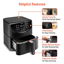 Load image into Gallery viewer, COSORI Smart Air Fryer xl 5.8QT 13-in-1 cooker (800+ Online &amp; 100 Paper Recipes) can Air Fry, Roast, Bake, Digital Works with Alexa &amp; Google Assistant, 1700W, Large Dishwasher-Safe Square Basket
