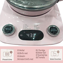 Load image into Gallery viewer, Bear YSH-C18R1 Health- Care Beverage Tea Maker and Kettle, Durable 316 Stainless Steel &amp; Glass Brew Cooker Master,8-in-1 Programmable, 4 Range Temperature Warming Function,1.8L,Pink
