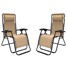 Load image into Gallery viewer, Caravan Sports Infinity Zero Gravity Chair - 2 Pack, Beige
