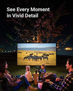 Anker Nebula Capsule, Smart Wi-Fi Mini Projector, Black, 100 ANSI Lumen Portable Projector, 360° Speaker, Movie Projector, 100 Inch Picture, 4-Hour Video Playtime, Neat Projector, Home Entertainment
