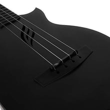 Load image into Gallery viewer, Enya Concert Ukulele Nova U 23’’ Carbon Fiber Travel Ukulele with Beginner Kit includes online lessons, case, strap, capo and strings (Black)
